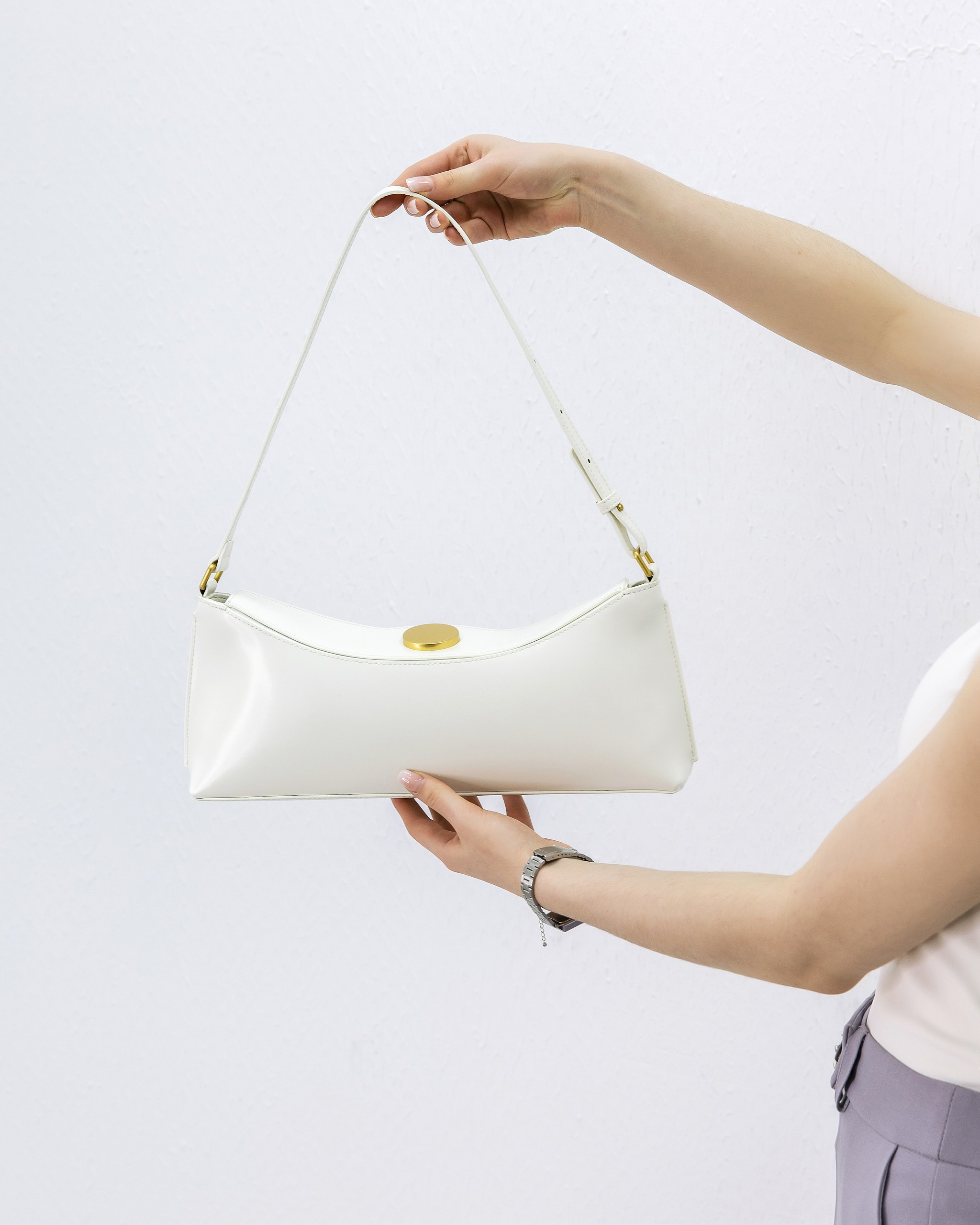 LACCOMA bag-3085 / кремовая кожа