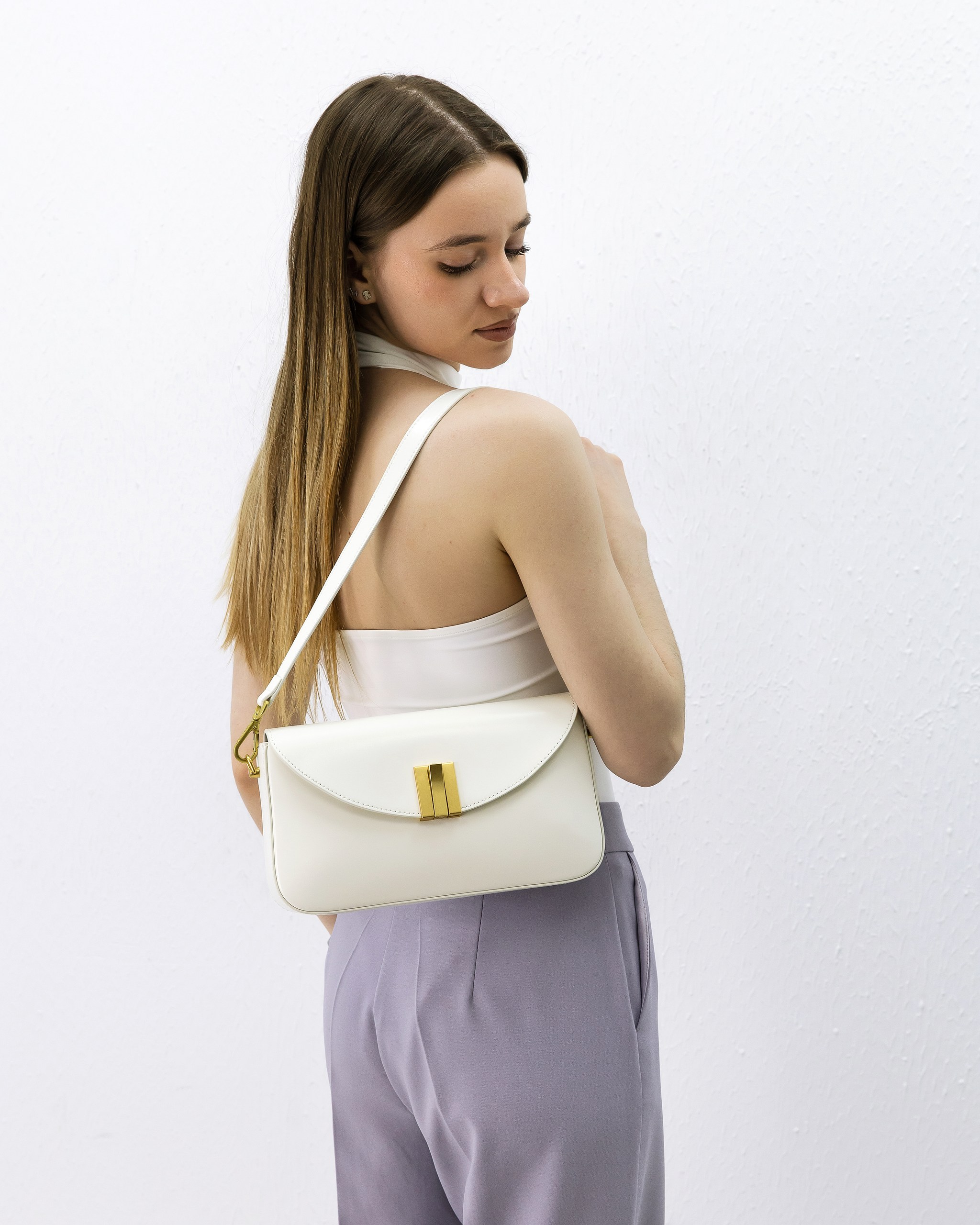LACCOMA bag-2203 / белая кожа