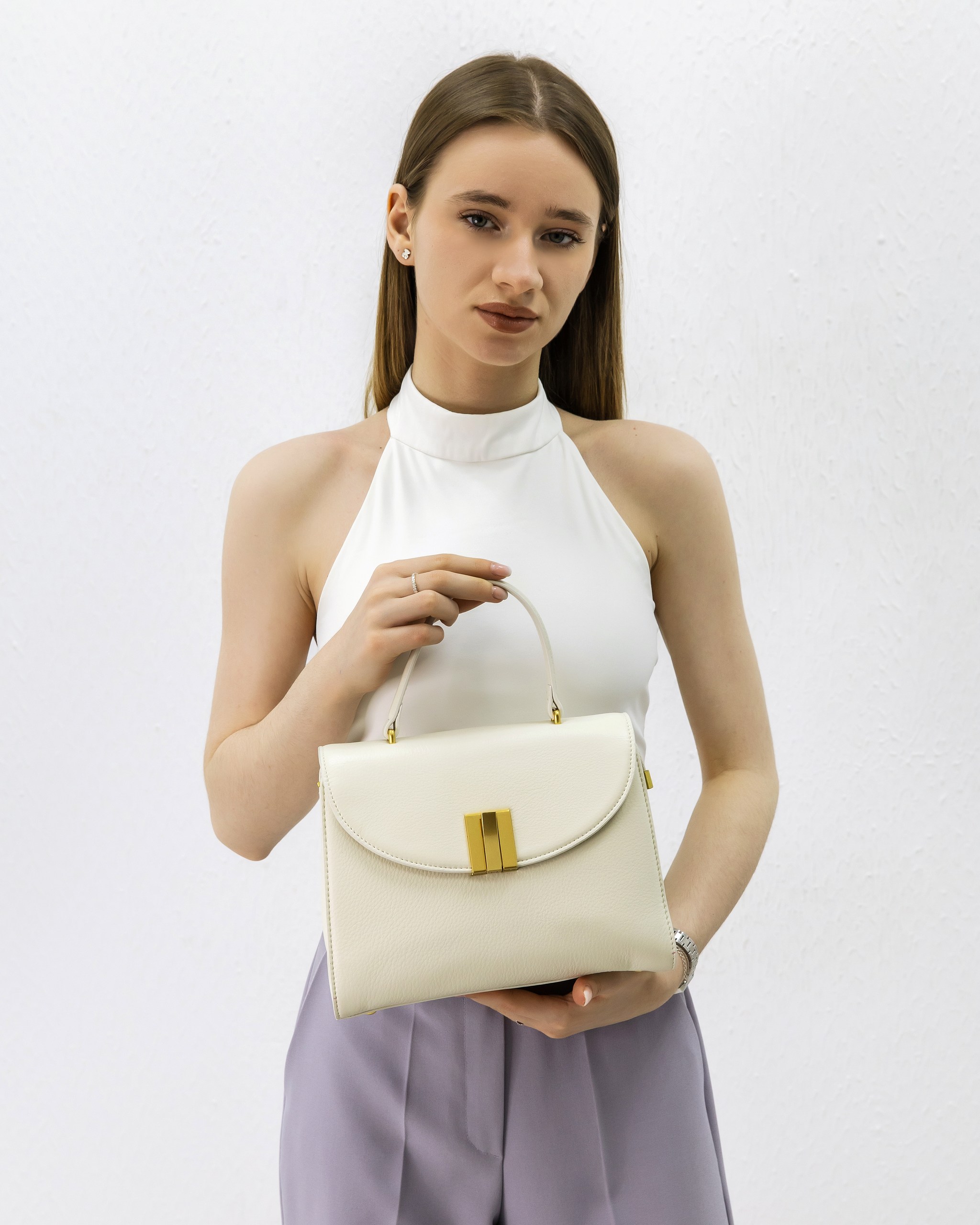 LACCOMA bag-2201 / кремовая кожа