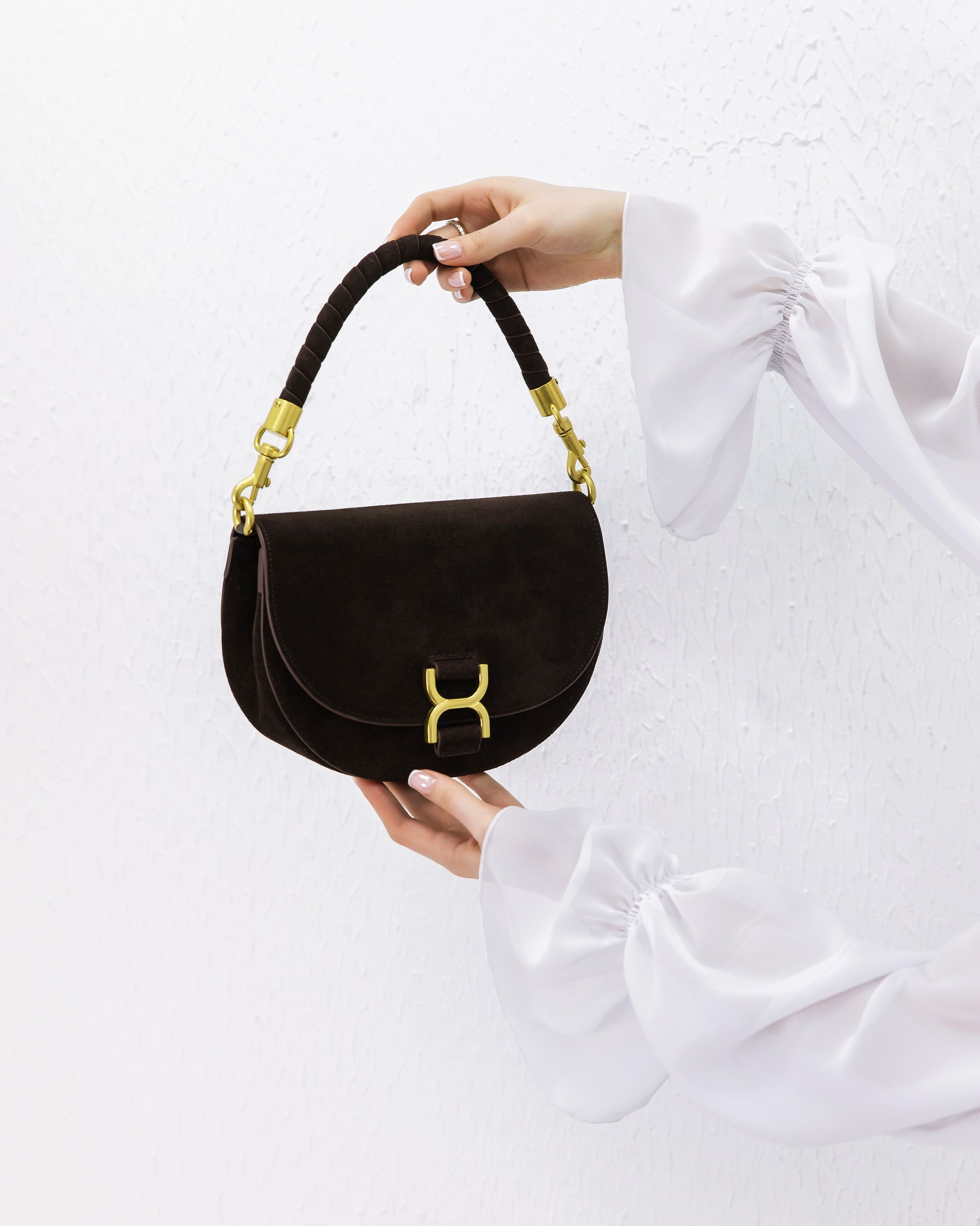 LACCOMA bag-2432 / коричневая замша