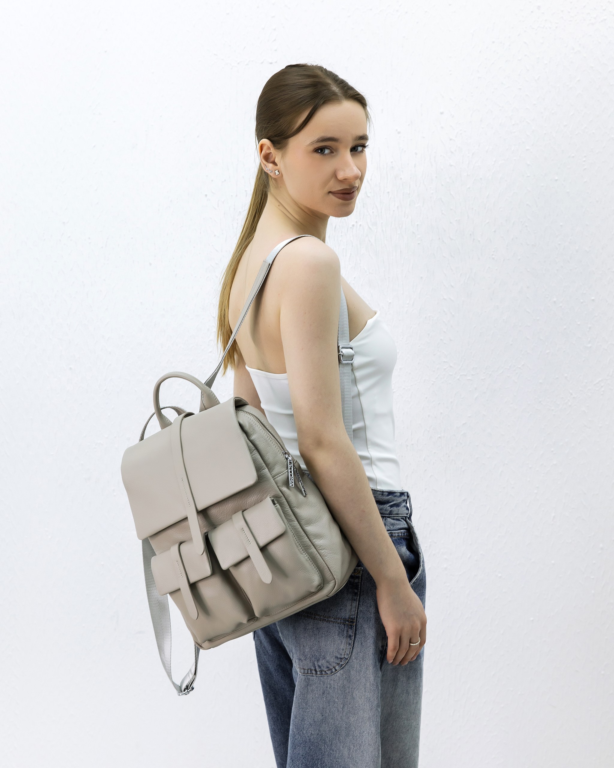 LACCOMA bag-a27495 / бежево-серый